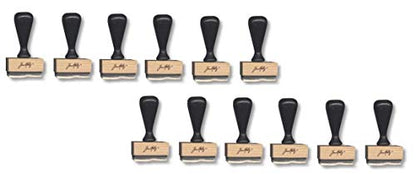 Ranger Tim Holtz Bundle Alcohol Ink Applicator Stamp Handle 12 pk Rectangle Blending Tool Big Pack
