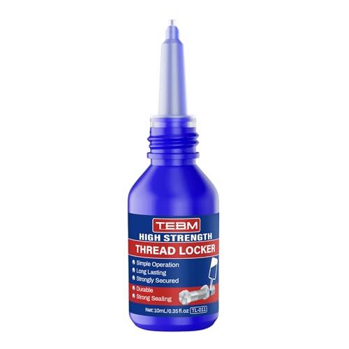 Medium Strength Threadlocker Blue, 10/50 ml, Automotive Threadlocker for Preventing Bolts from Loosening and Corrosion, Removable with Hand Tools (2)