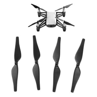 RC Drone Blade Propeller, 2 Pairs Carbon Fiber Quick Release Propeller Set for Tello Drone Quadcopter(black)