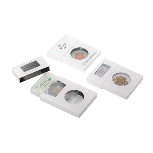 Lighthouse - Pack of 5 Single Slab Storage Boxes - Compatable with PCGS, NGC, ANACS with INTERCEPT Technology Corrosion Protection (2 5/8" x 1/2" x 3 1/2")