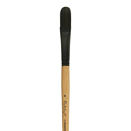 Princeton Catalyst Polytip, Brushes for Acrylic and Oil, Series 6400 Long Handle, Filbert, Size 10 - size: Size 10