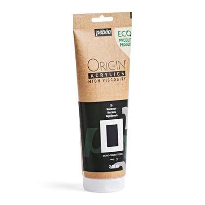 PEBEO Origin Acrylic Paint 240ml (8.11 oz), Mars Black - color: Mars Black