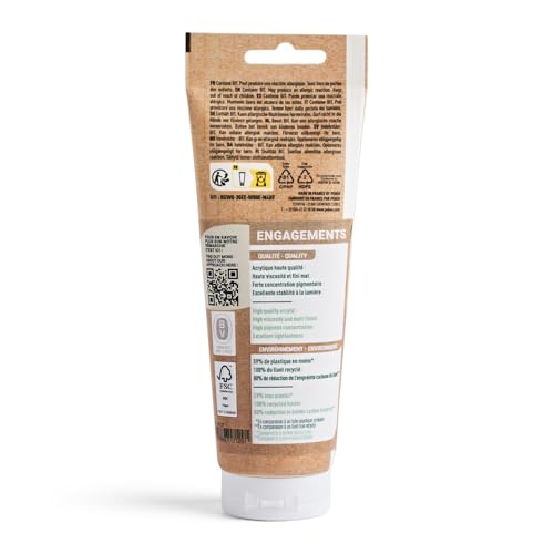 PEBEO Origin Acrylics 120ml Matte Acrylic Paint, Naples Yellow - color: Naples Yellow