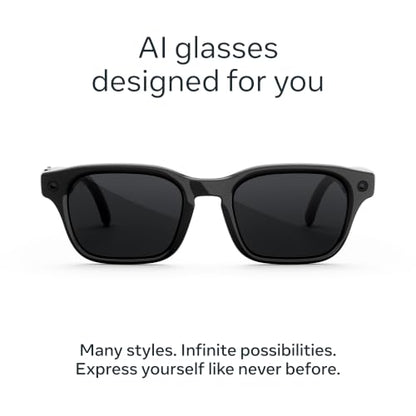 Meta Glasses, Adventurer AI Glasses - color: Classic Black/Polarized Grey Lenses, size: Standard