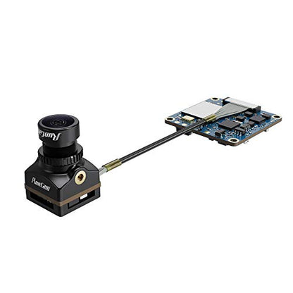 RunCam Split 4 V3 4K FPV Camera with FOV 140° Low Latency, DC 5-20V Nano HD Recording 16:9/4:3 NTSC/PAL Switchable Version for FPV Drone, Black