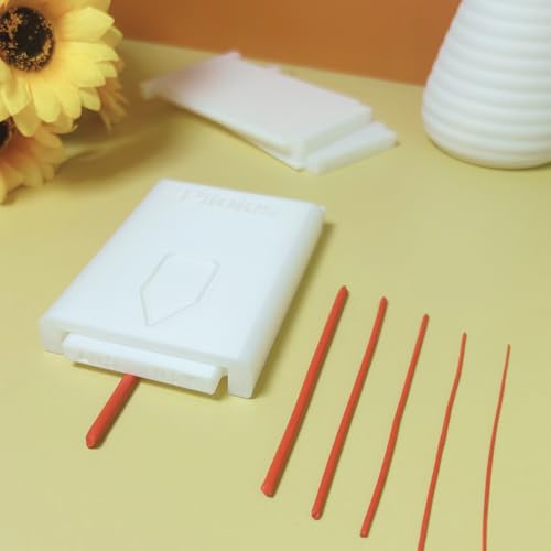 Pitoies Polymer Clay Roller Guide with Adjustable Dual-Size Plates – Create Even Clay Strips & Snakes for Crafting, DIY & Earring Tools, Fast & Easy to Use
