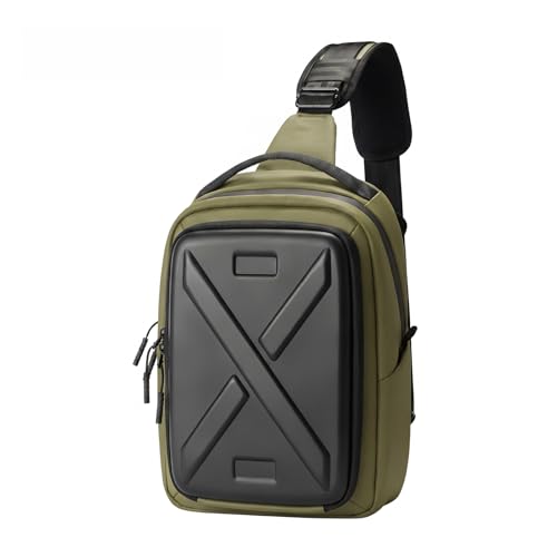 Besnfoto Camera Hardshell Case Crossbody Camera Sling Bag Small Waterproof Photography Bag for Mirrorless and DSLR Cameras - color: Green