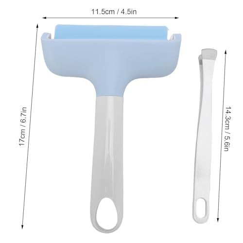 Pssopp Brayer Roller Printmaking Brayers Rubber Roller Brayer Rollers Hard Rubber,Rubber Roller Brayer for Printmaking Ink Wallpapers Stamping Gluing (Light Blue) - color: Light Blue