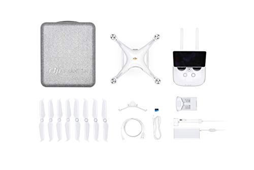 DJI Phantom 4 Pro Plus V2.0 - Drone Quadcopter UAV with 20MP Camera 1" CMOS Sensor 4K H.265 Video 3-Axis Gimbal, Remote Controller with 5.5" Screen, White (CP.PT.00000234.01) (Renewed)