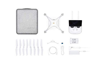DJI Phantom 4 Pro Plus V2.0 - Drone Quadcopter UAV with 20MP Camera 1" CMOS Sensor 4K H.265 Video 3-Axis Gimbal, Remote Controller with 5.5" Screen, White (CP.PT.00000234.01) (Renewed)