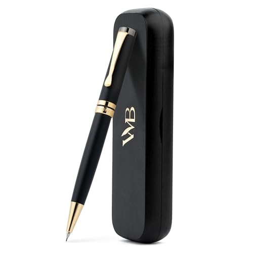 Wordsworth & Black Luxury Bamboo Wood Mechanical Pencil 0.7mm for Drafting - color: Black Wood
