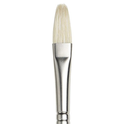 Winsor & Newton Artists' Oil Hog Paint Brush, Long Handle Size 6, Filbert - size: #6, style: Filbert