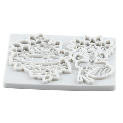 Mushroom Honeycomb Polymer Clay Mold Snail Flower Silicone Molds - color: Style L