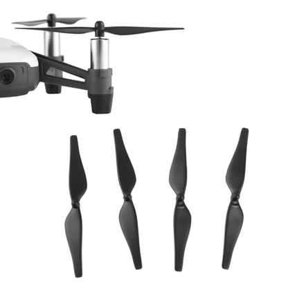 RC Drone Blade Propeller, 2 Pairs Carbon Fiber Quick Release Propeller Set for Tello Drone Quadcopter(black)