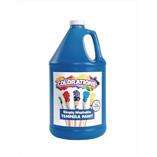 Colorations Paraben-Free Washable Blue Tempera Paint for Kids, 1 Gallon - color: Blue
