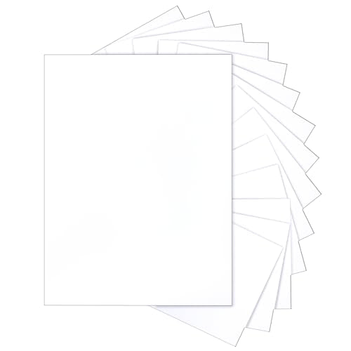 Silunkia 40 Sheets White Cardstock 8.5 x 11 Printer Paper 75lb - color: White