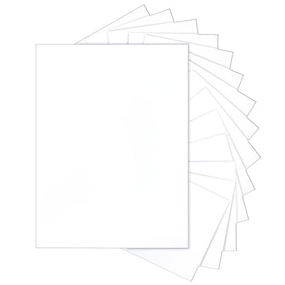 Silunkia 40 Sheets White Cardstock 8.5 x 11 Printer Paper 75lb - color: White