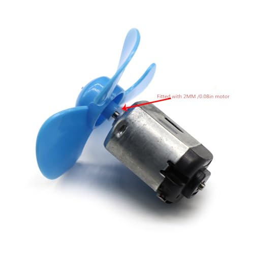 30PCS Propeller Props, be Suitable forMiniature DC Motor 2mm axis Propeller Small-Scale Production of Motor Fan Blades by Science and technologTightly Close fit130 motormaterial skrnrhrery