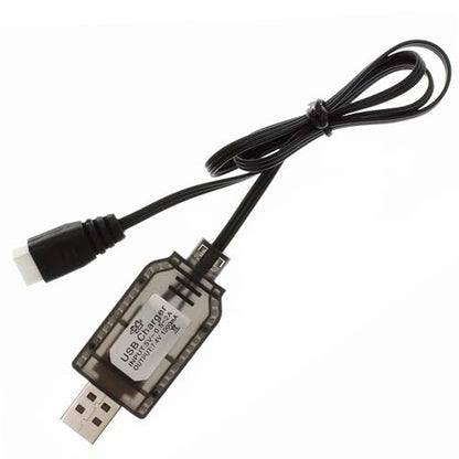 7.4V XH-3P 3-Pin USB Charger Cable for 2S LiPo Battery Packs, 1.8ft Cord