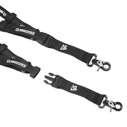 MEIVIFPV RC Transmitter Lanyard Adjustable Neck Strap for TX16S FrSky Jumper Remote Controller (Black) - color: Black