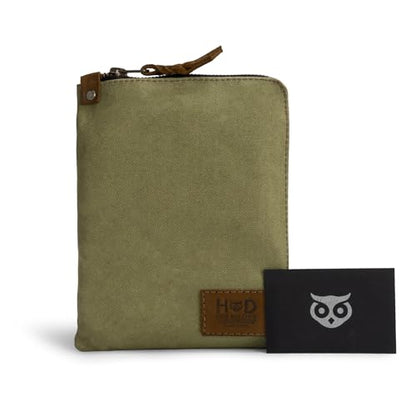 Hide & Drink, Scribbler Case for Notebook Handmade from Waxed Canvas (Waxed Canvas) - color: Waxed Canvas