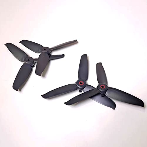 DJI FPV Drone 5328 Propellers 3-Blades Props Low Noise Quick-Release Upgrade Replacement Accessories (8pcs - 4CW 4CCW, Black) - color: Black