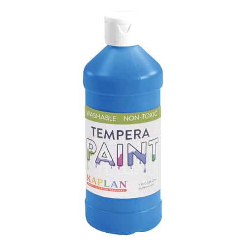 Kaplan Early Learning Company Kaplan Washable Tempera Paint - 16 oz - Set of 8