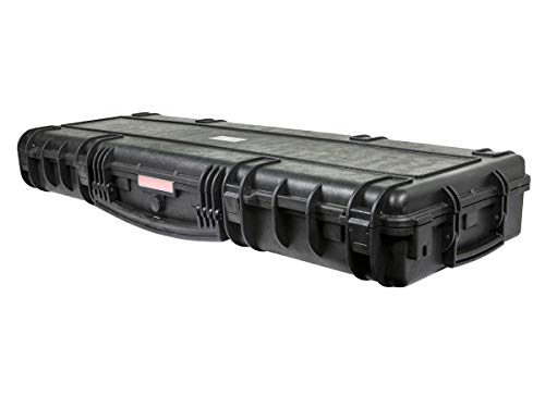 Monoprice Weatherproof Hard Case - 47 x 16 x 6 Inches, With Wheels and Customizable Foam, Shockproof, IP67, Ultraviolet And Impact Resistant Material, Black - Pure Outdoor Collection - color: Black, size: 52.8 Liter