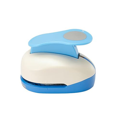 1.5 Inch Circle Punch, 38mm Circular Cutter Tool, Paper Craft Lever Punches, Blue, Modern Functional - color: Circle-1.5