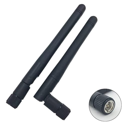 2.4GHz WiFi Antenna 3dBi SMA Male for Router, IP Camera, 2 Pack