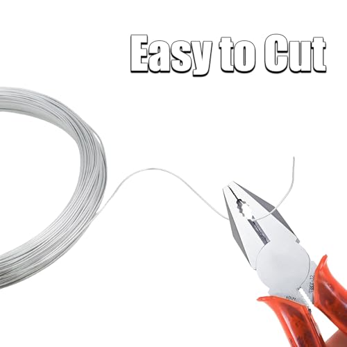 18 Gauge Aluminum Craft Wire 164FT 1mm Silver Bendable Metal Wire - size: 18, style: Silver