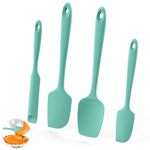 U-Taste 600ºF Heat Resistant Silicone Spatulas for Cooking, 4Pcs/Aqua Sky - color: AquaSky