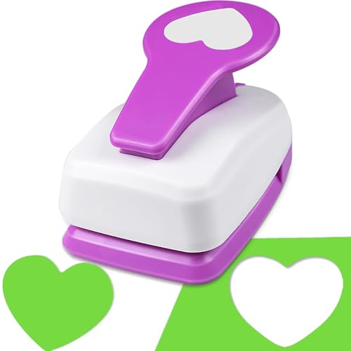 Heart Shaped Hole Punch, 2 inch Heart Punches for Paper Crafts - style: Heart