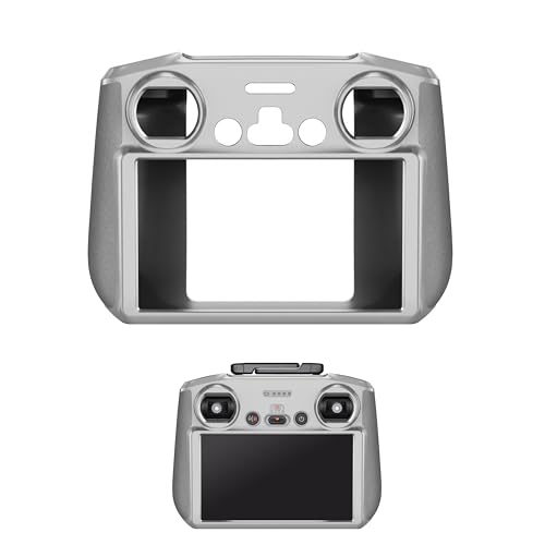 DJI RC2 Silicone Case, Anti-Slip Protective Cover for Mini 4 Pro/Air 3S/RC 2 Controller, Shockproof Skin (Grey)
