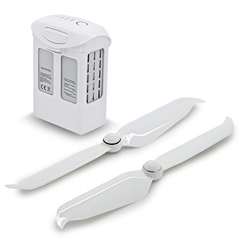 ExpertPower High Capacity (15.2V 5870mAh) Intelligent Flight Replacement Battery Plus one Pair 9455S propellers Combo for DJI Phantom 4, Phantom 4 Pro, Phantom 4 Pro V2.0, Phantom 4 Advanced