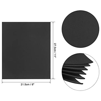 uxcell Black EVA Foam Sheets 11 x 8 Inch 1.7mm Thickness for Crafts DIY Projects, 12 Pcs - color: Black