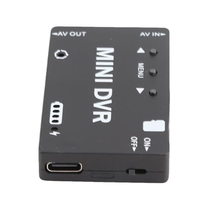 Mini FPV DVR Module, Aluminum Alloy Body, Video Recorder, Battery, NTSC PAL Support, 32GB Memory Card, AV Output, Menu Language Options, for FPV Drone, RC Model Racing Car