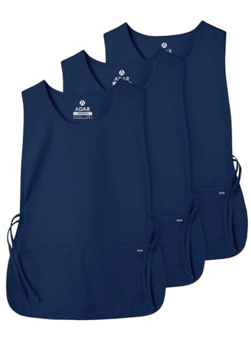 Adar Universal Cobbler Apron 3 Pack - Unisex Cobbler Apron - color: Navy, size: X-Large