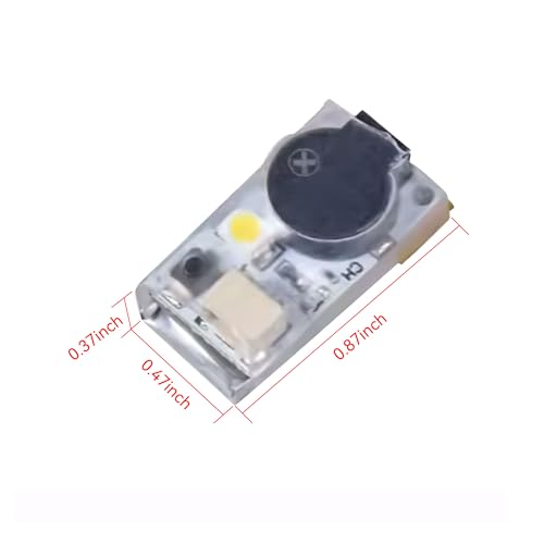 SpeedyBee FPV Drone Buzzer, Alarm Beeper with Internal Battery Beacon LED 110dB Alarm for F405 F7 Flight Controller GPS Tracker FPV Drone Airplane