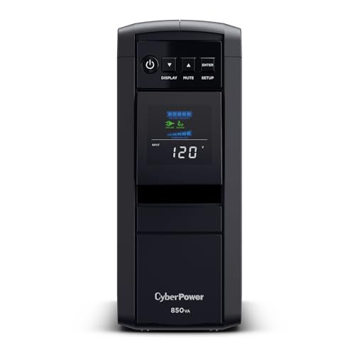 CyberPower CP850PFCLCD PFC Sinewave UPS Battery Backup and Surge Protector - size: 850VA, style: Mini-Tower