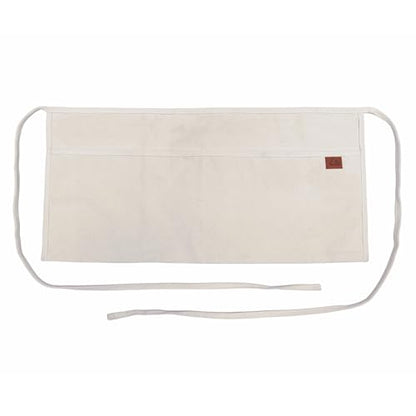 2 Pocket Canvas Work Waist Apron Unisex Tool Utility Apron Tool Belt Woodworkers Artists - color: Wh