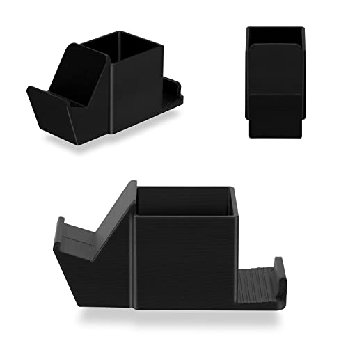 Desk Organizer with Game Controller Holder, Tablet Stand for iPads/iPhones, TV Remote & Pen Storage, Reduce Desktop Clutter, Have All Your Side Table Items in One Space (Black) - color: Controller & Tablet Black