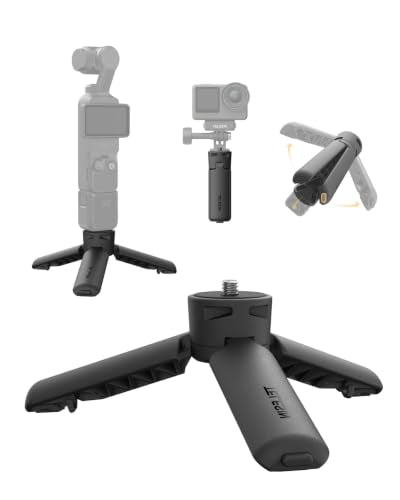TELESIN One-Touch Deploy Mini Tripod for DJI Pocket 4P 4 3 & Insta360 Luna