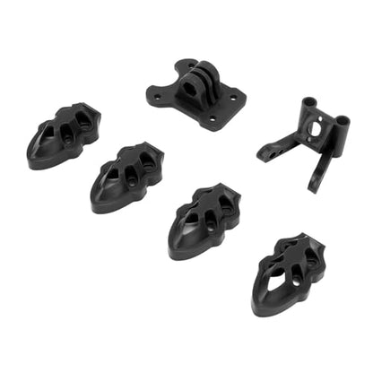RC FPV Quadcopter Mounting Base Kit, 3D Printed Motor Camera Antenna Mounts for FPV Drone Protection Lightweight Frame Accessorie (Black)