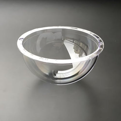 4 Inch Polycarbonate Clear CCTV Security Camera Dome Cover Round Camera Lens Transparent Plastic Cap, Decoration Display Cover, Replacement Dome Cover Outer Diameter 100mm