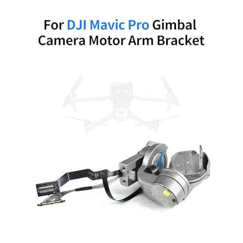 for DJI Mavic Pro Gimbal Camera Motor Arm Bracket with Cover/Flex Cable Disassemble Spare Parts (Silver)