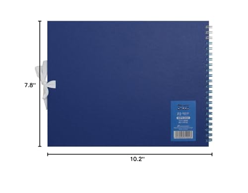 Maruman Art Spiral Sketch Book, F2, 7.76" x 10.24", 24 Sheets, Blue - color: Blue, size: F2 (7.76" x 10.24")