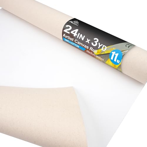 PHOENIX 24 Inch Wide x 3 Yard (9 Feet) Long Canvas Roll - size: 24 inch x 3 yard, style: 11 oz.