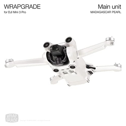WRAPGRADE Skin Stickers Compatible with DJI Mini 3 Pro | Main Unit (Madagascar Pearl) - color: Madagascar Pearl