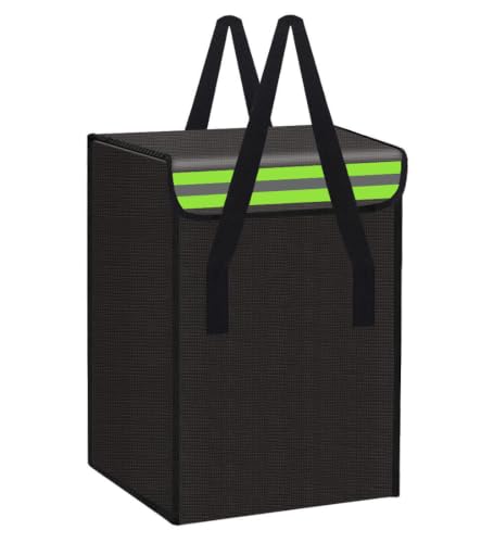 7.9"x7.9"x12.6" Ebike Battery Safe Bag Fireproof Charging Lipo Bag Large Capatity for Lipo Battery Pack Storage Charging Transport, Home Office Travel Fireproof Safe Storage Pouch - size: 200*200*320mm